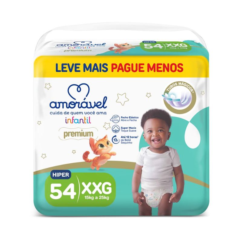 Fralda Amorável 54 Unidades