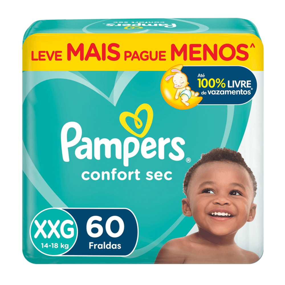Fralda Pampers 60 Unidades