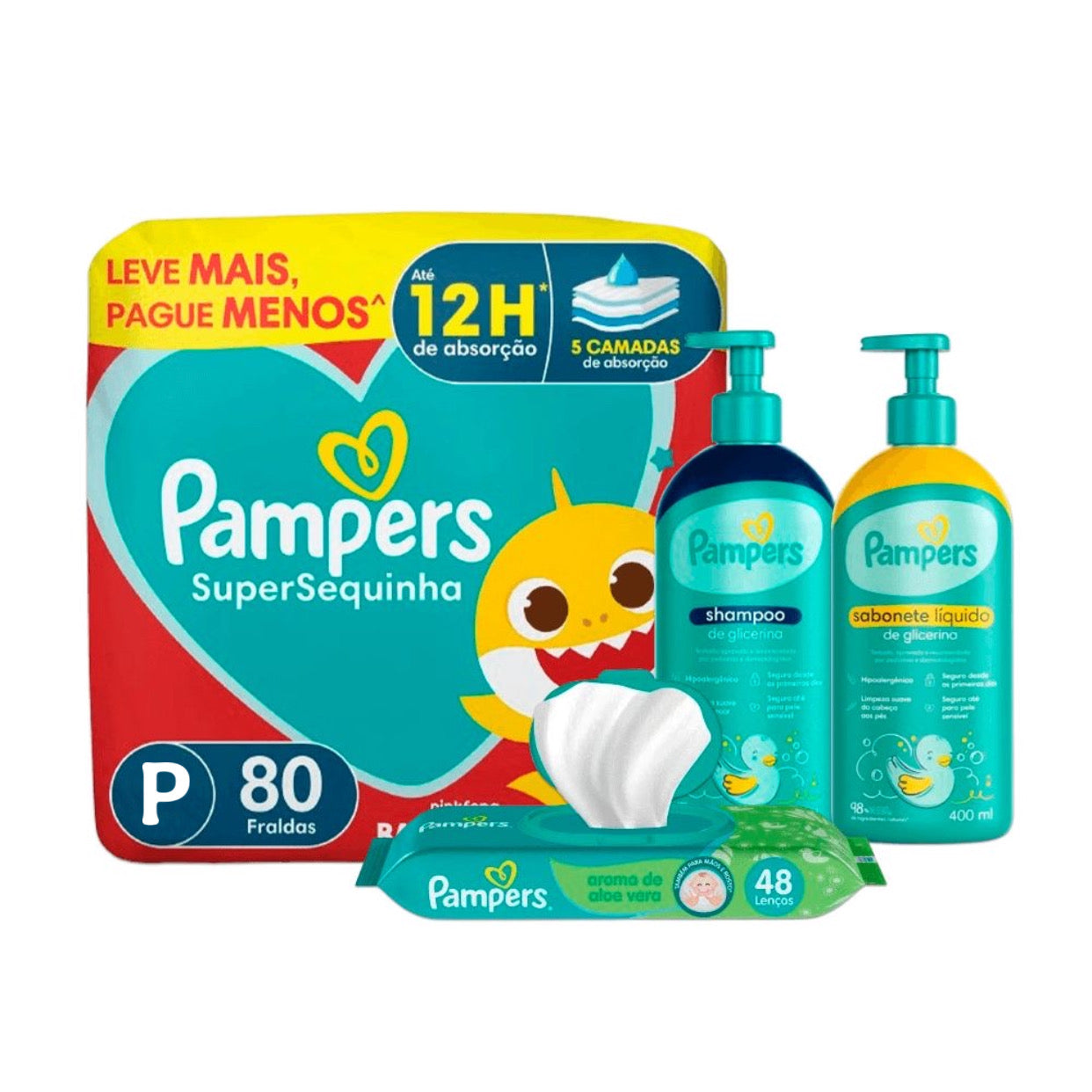 A Kit Pampers completo P 80 Unidades
